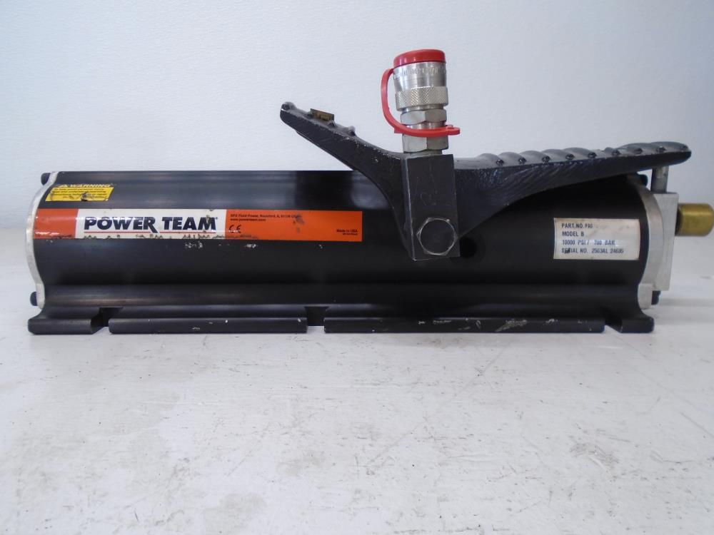 Power Team Air Driven Single Acting Pump, Model B, Part# PA9